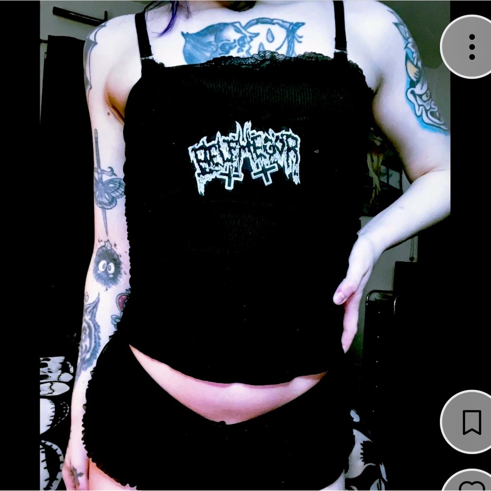BELPHEGOR upcycled crop top